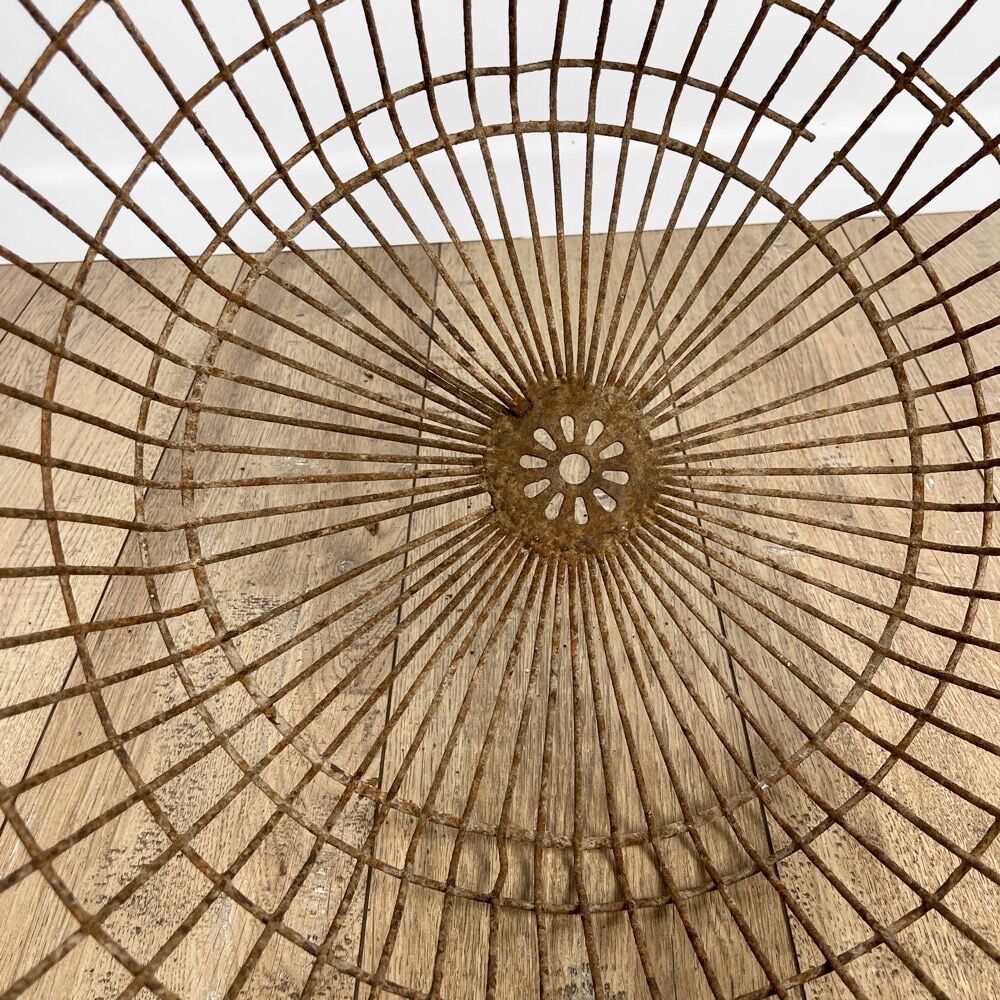 Large metal harvesting pan 50s