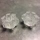 Pair of plexiglass candle holders from the 80s