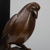 Faucon crécerelle en bronze par François Pompon, France vers 1930