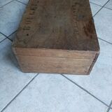 Suitcase box solid wood patinated trunk storage lock dp 0823312