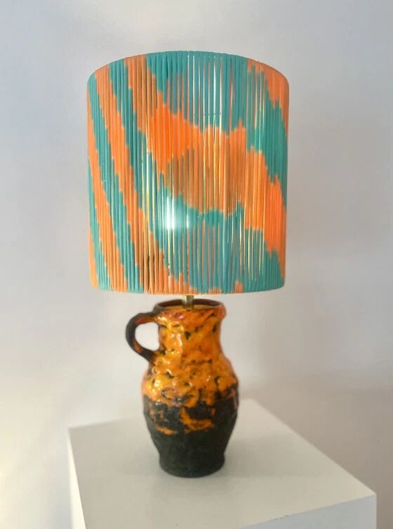 Wireless vase lamp from West German Pottery – Fat Lava jug | Pop Weave Collection