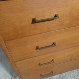 Chest of drawers vintage from the 60s in light wood