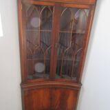 Encoignure vitrine en acajou