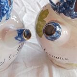 2 small ceramic water jugs from the Charentes region.