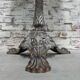 Bistro table with cast iron leg