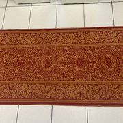 Antique Embroidered Hallway Entryway Rug Indoor Cotton