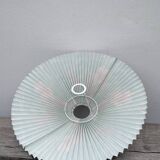 Pleated lampshade with floral patterns