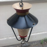 Lantern metal suspension light 1950
