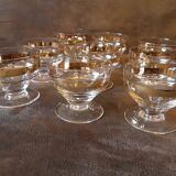 Set of 9 vintage digestif glasses