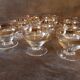 Set of 9 vintage digestif glasses