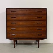 Scandinavian Chest of Drawers in Rosewood by Tibergaard 1960s