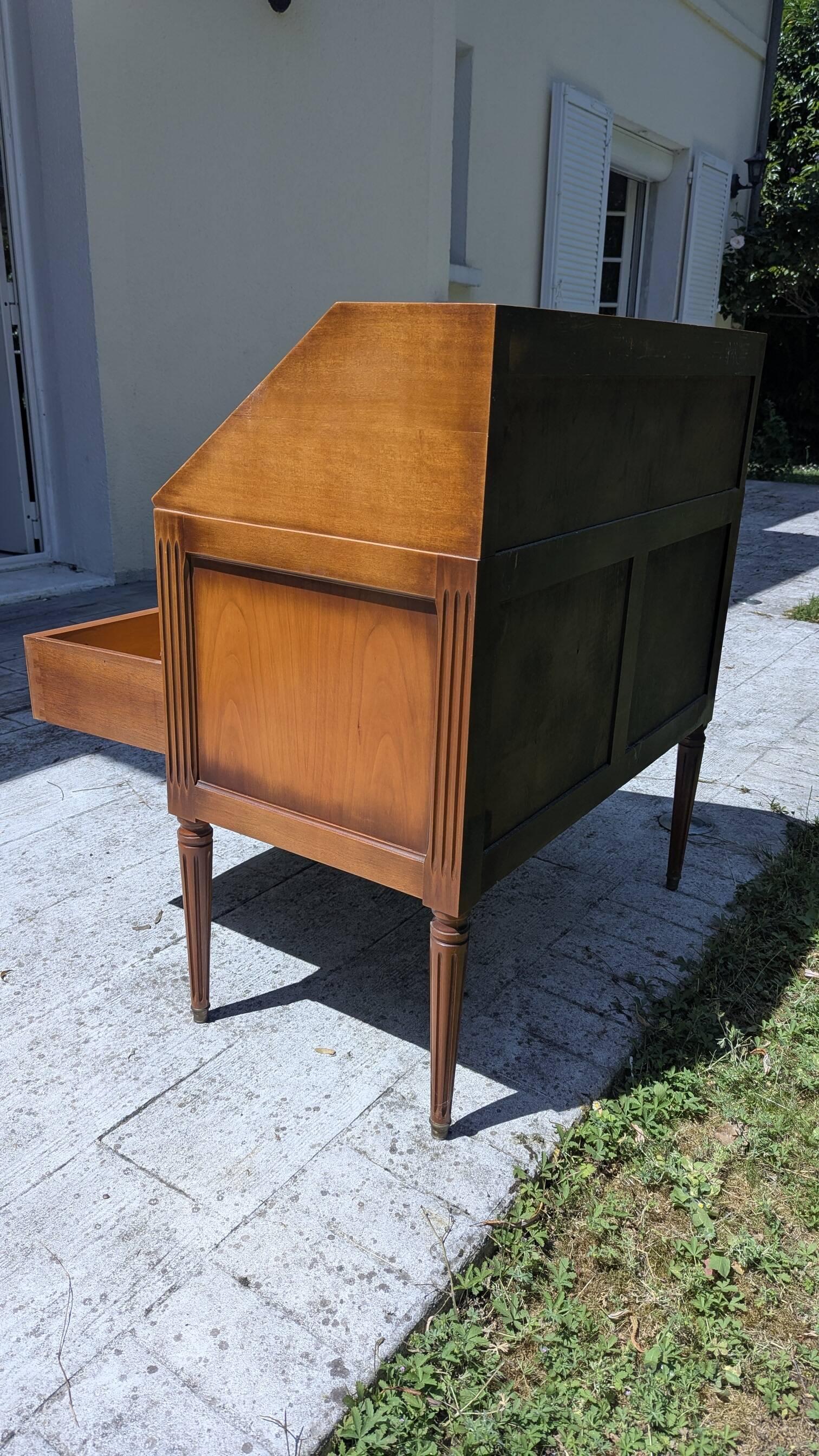 Slope secretary / Louis XVI style desk in wood – Very good condition