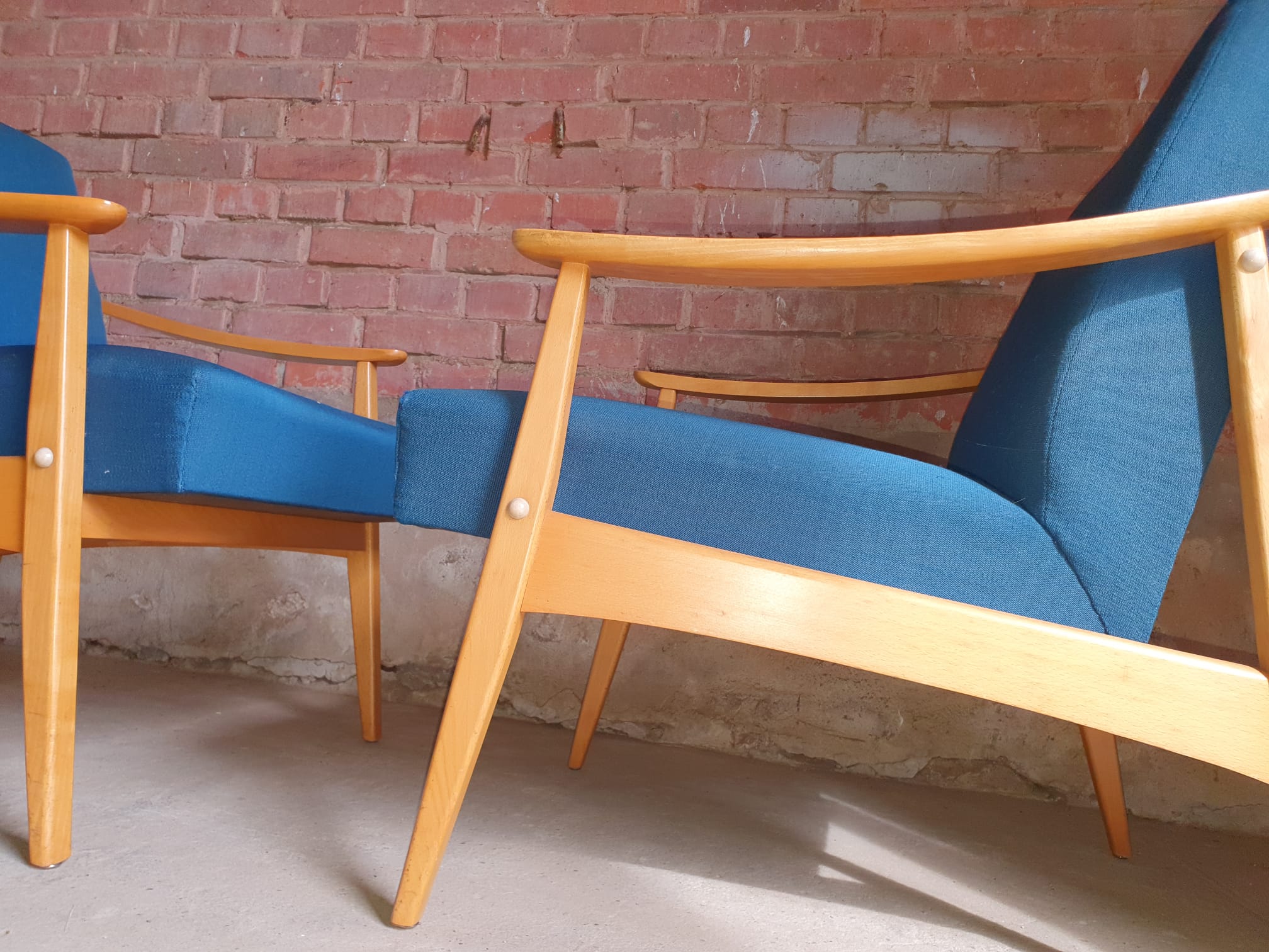 Pair of scandinavian armchairs 1970