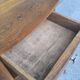 Art Deco bedside table in solid oak