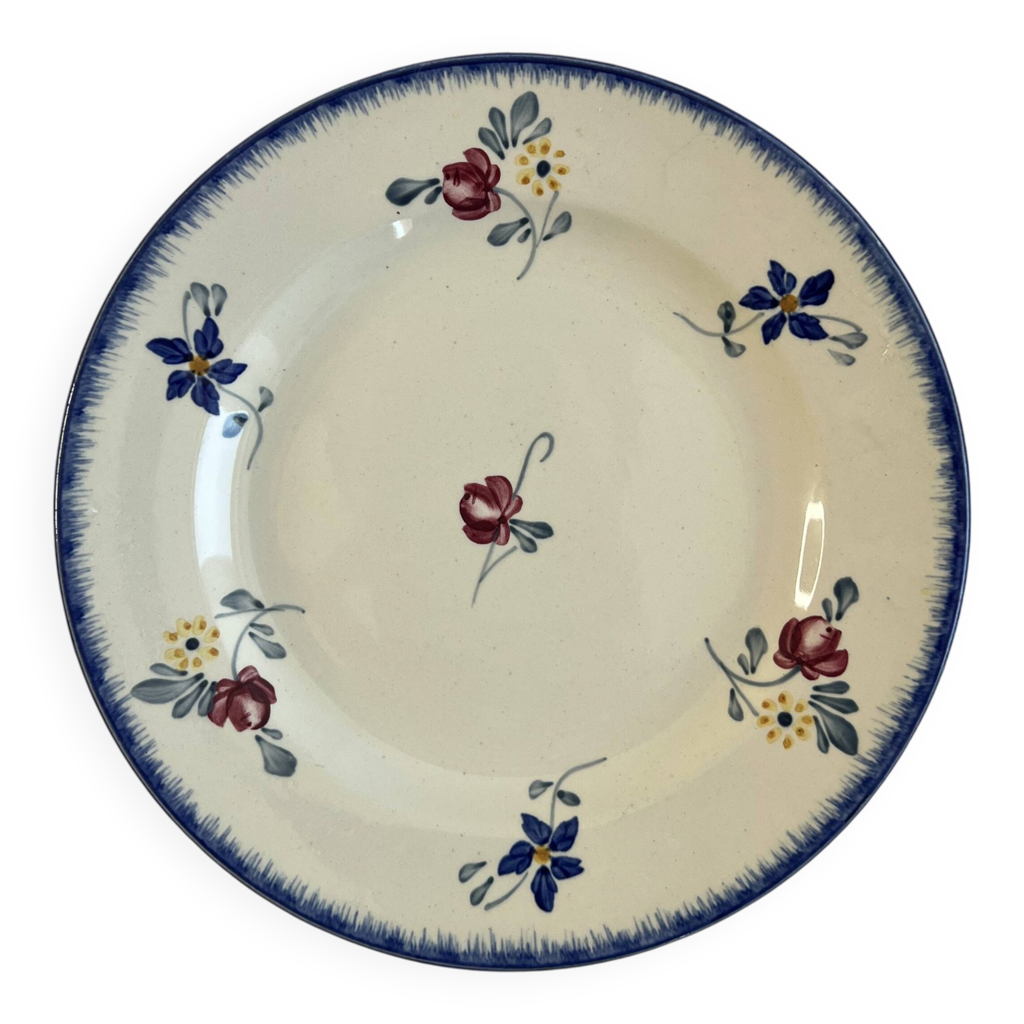 Small flat plate Sarreguemines Marie Lou