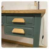 Vintage desk with 5 drawers