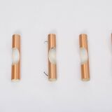 Set of four Midcentury Fuga metal wall lights by Maija Liisa Komulainen for Raak