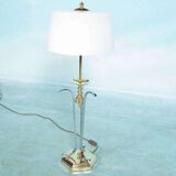 Vintage brass table lamp in Hollywood Regency style from the 50s/60s.