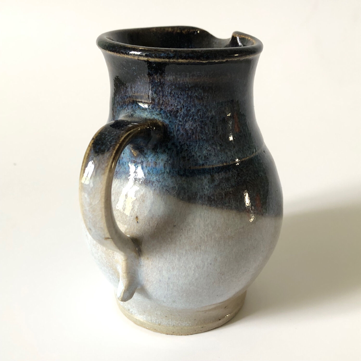 Small pitcher in blue glazed sandstone