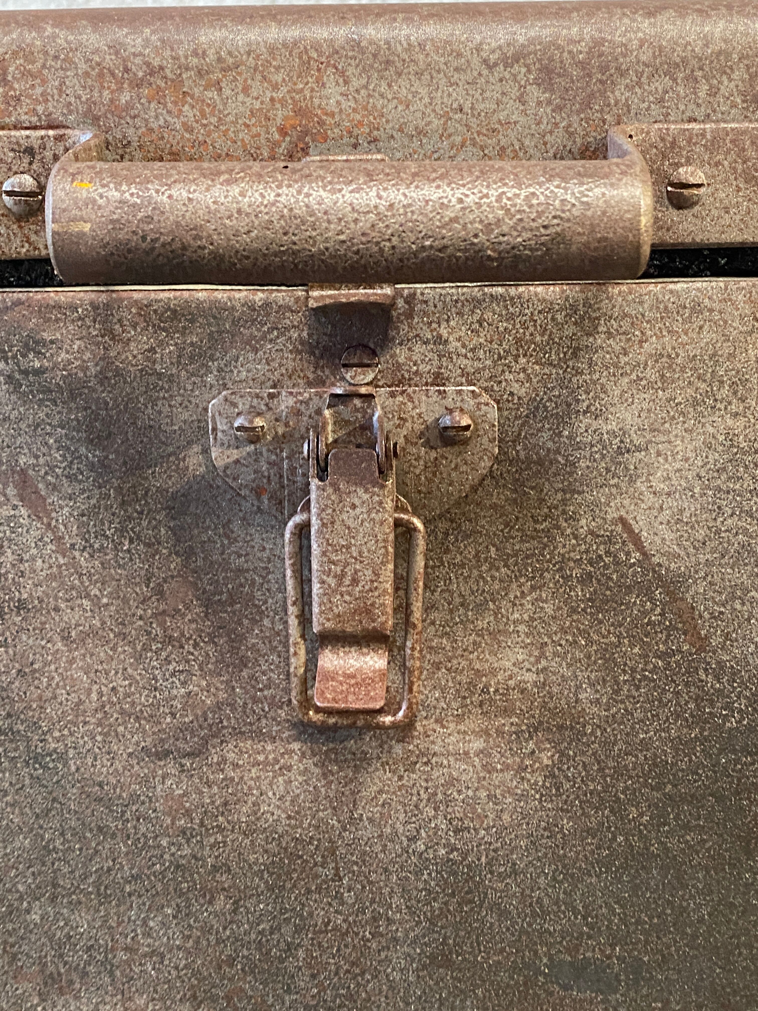 Old 1950 metal cooler