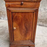 Antique small cabinet French hall cupboard walnut