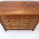 Faux Bamboo Dark Pine Chest of Drawers - Late 19th century
