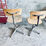 Pair of workshop chairs