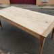 Table de ferme 2 tiroirs peuplier et chataignier