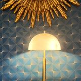 Mirror sun wood gold leaf, 88 cm