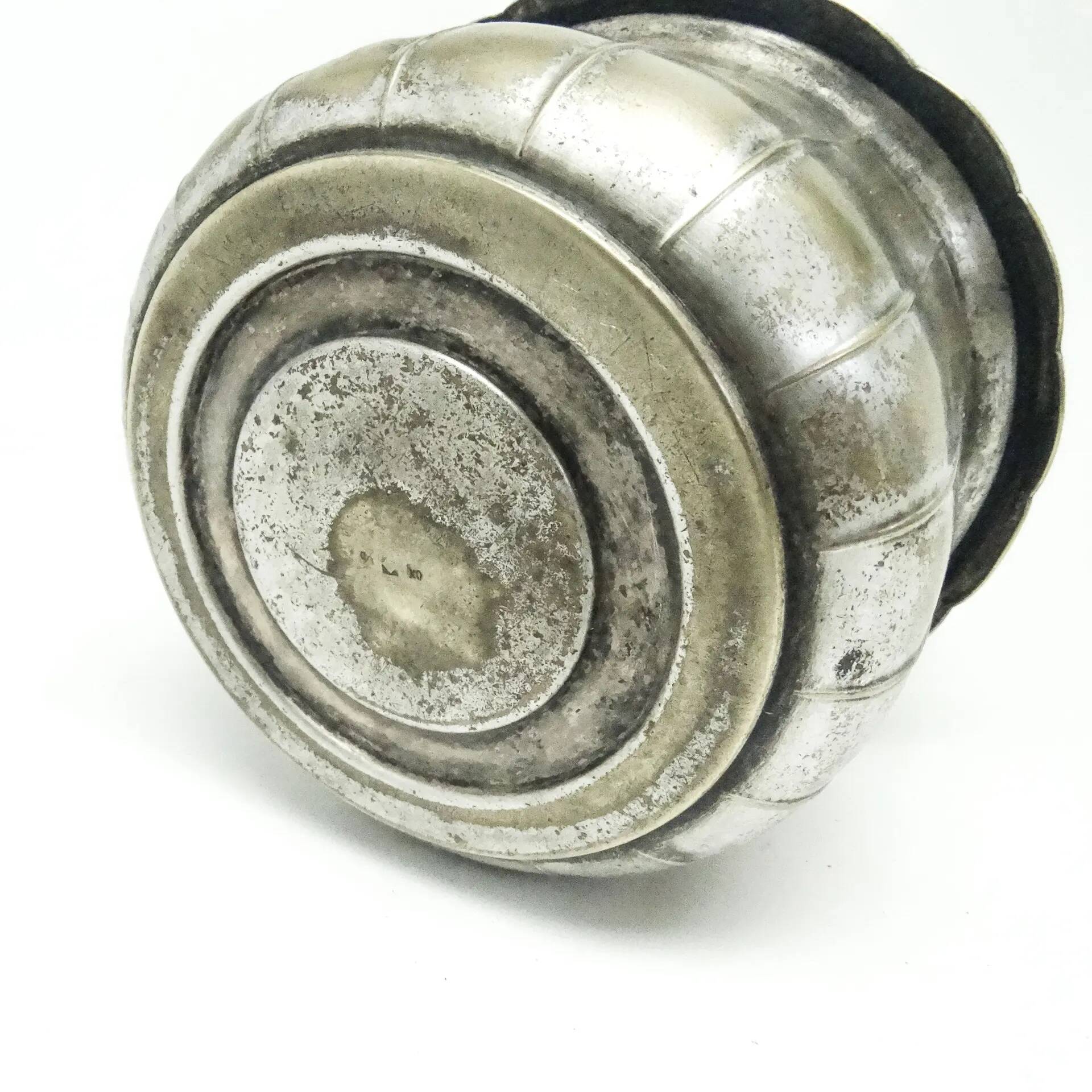 Sugar bowl, eclecticism, silver-plated brass, WMF, Germany, early 20th century
