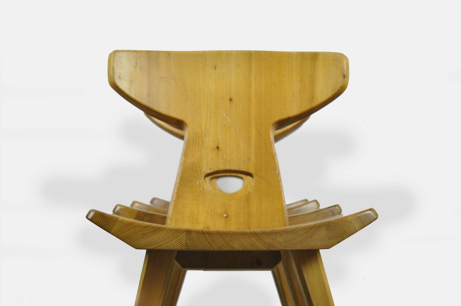 Vintage handmade dining table chairs by Jacob Kielland-Brandt for I. Christiansen, Denmark 1960s