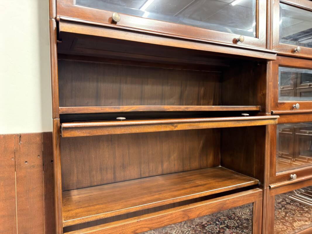 Classic English Globe Wernicke Corner Bookcase