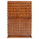 Brutalist Style Italian Dry Bar made of Wood and Glass, Drinks Cabinet