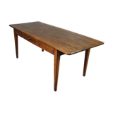 Table à manger française ancienne en chêne du début du 19ème siècle