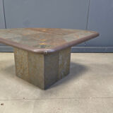 Vintage triangular Kingma style coffee table, 1970s