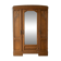 Antique 3-door Art Deco wardrobe in wood with mirror