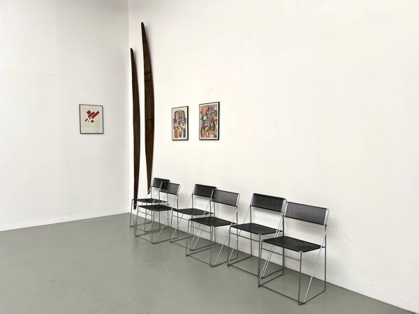 Série de 6 chaises Nuova X-Line, 1977
