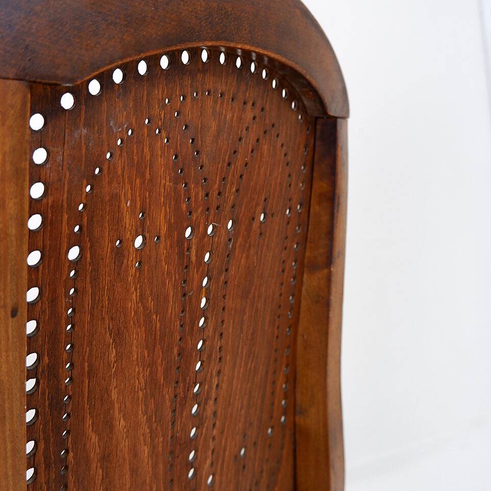 Church Chairs with perforated plywood, 1920s