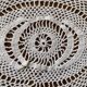1 napperon au crochet, ovale, vintage ancien