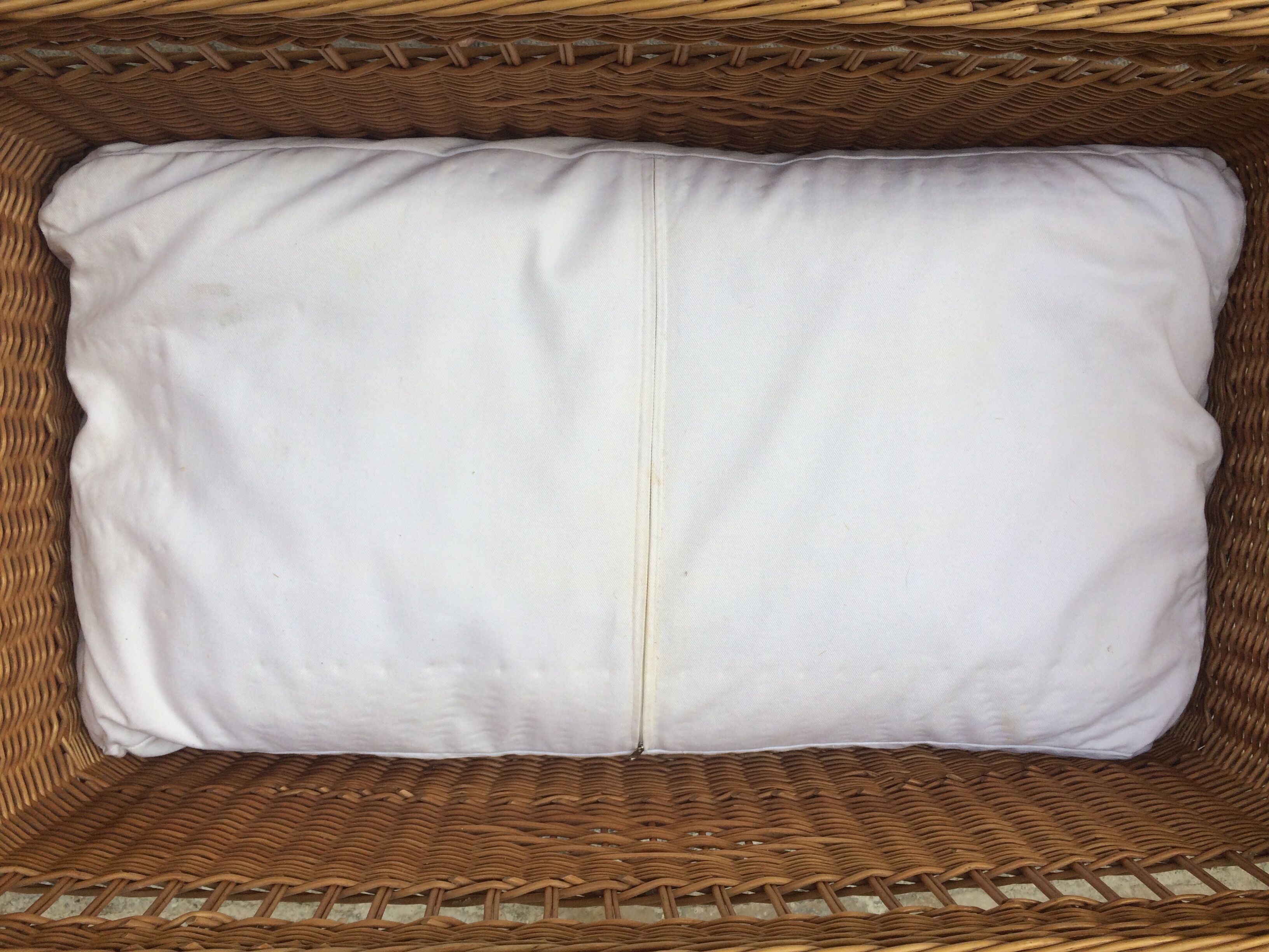 Large cradle wicker vintage organic mattress with "sound"