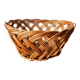 Oval woven rattan basket