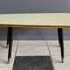 Table d'appoint basse en formica jaune années 1960