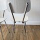 Pair of white Formica chairs 70s