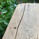 Old farmhouse table made of solid wood