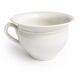 Old Digoin chamber pot in white earthenware – repurposed as a dice bowl.