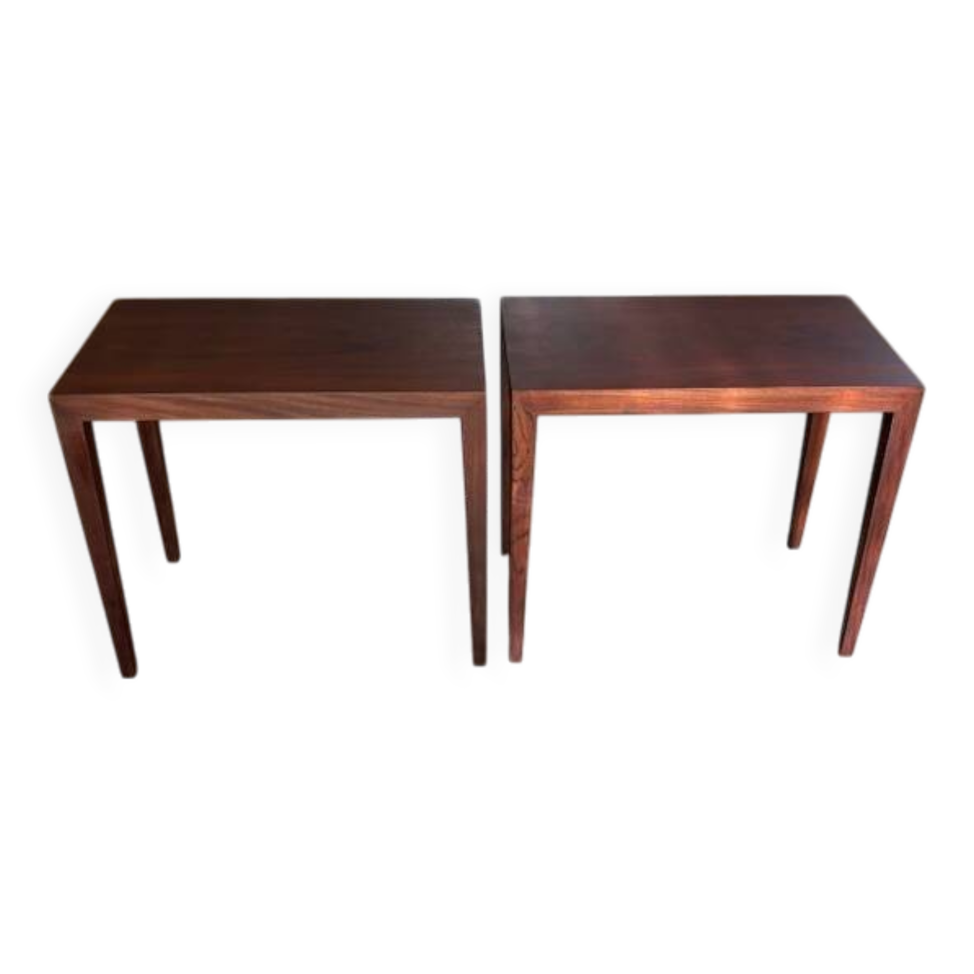 2 rosewood bedside tables by Severin Hansen - Denmark 1960s