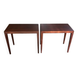 2 rosewood bedside tables by Severin Hansen - Denmark 1960s