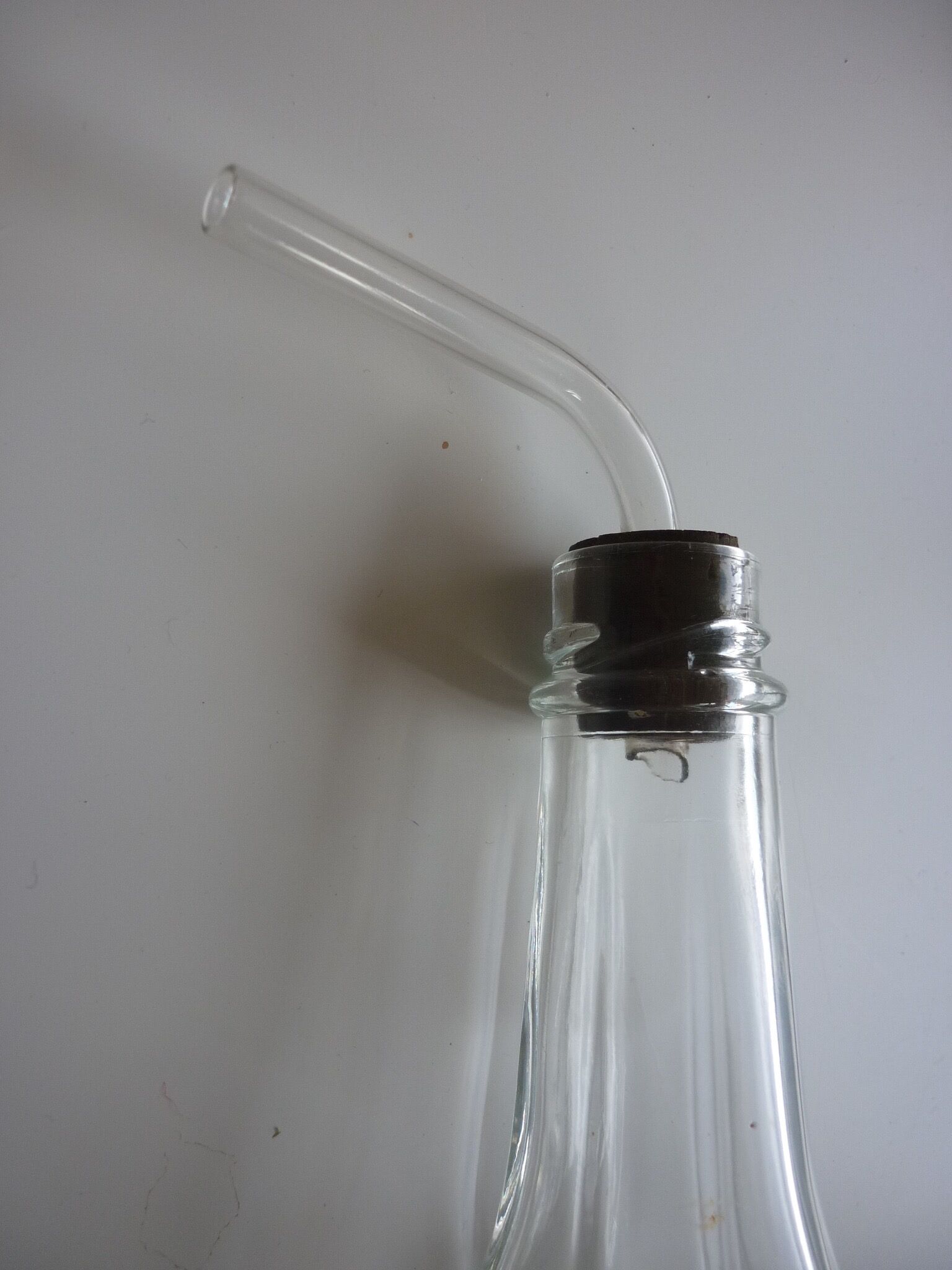 Old bottle with glass pipette