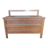 Vintage wooden storage bench