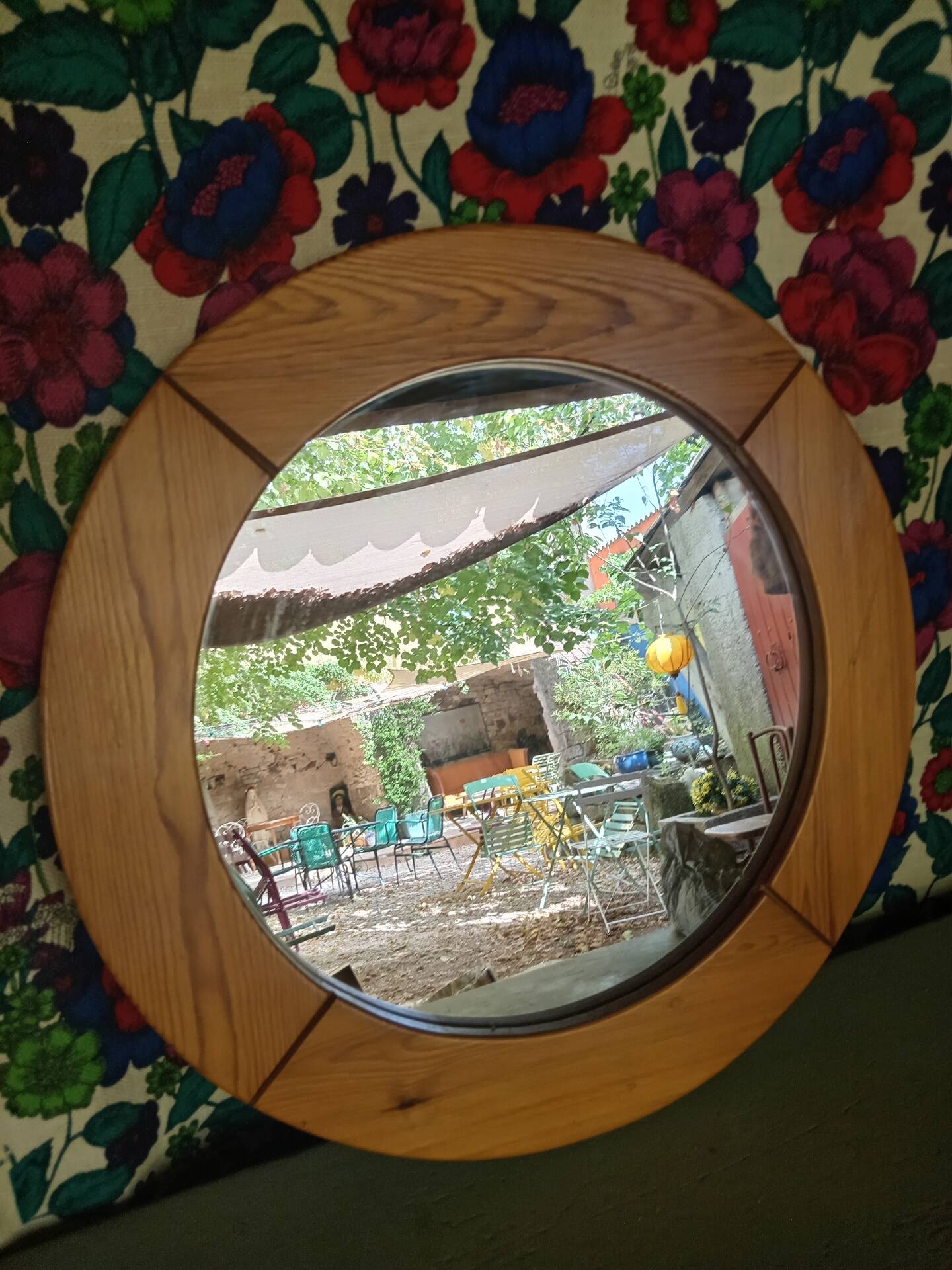 Miroir en bois